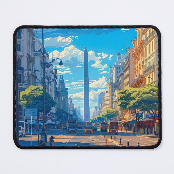 Item preview, Buenos Aires Argentina Obelisco City Travel Poster designed and sold by LaFabricaArt.