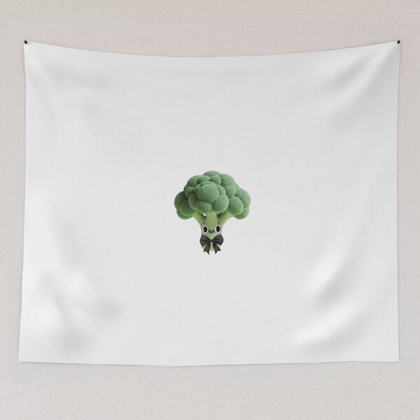 Item preview, Cute Cartoon Cauliflower with Black Bow Illustration designed and sold by nada-art.