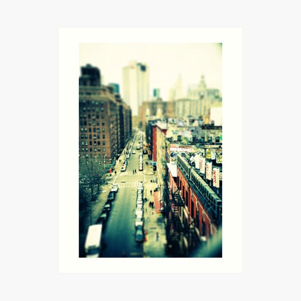 Chinatown Tilt-Shift Art Print