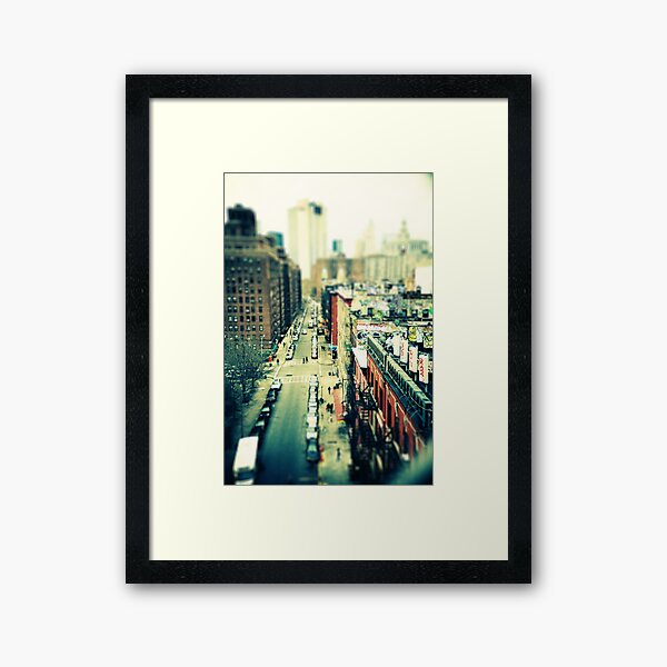 Chinatown Tilt-Shift Framed Art Print