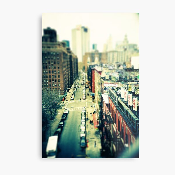 Chinatown Tilt-Shift Metal Print