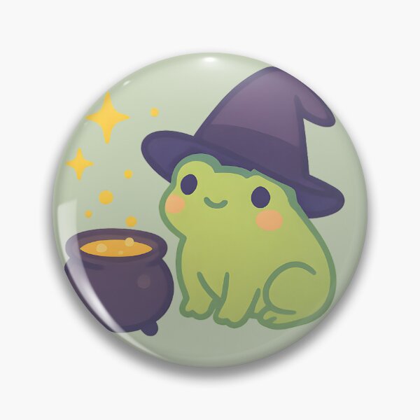 Item preview, Witchy Frog with Magic Cauldron designed and sold by LuKreate.
