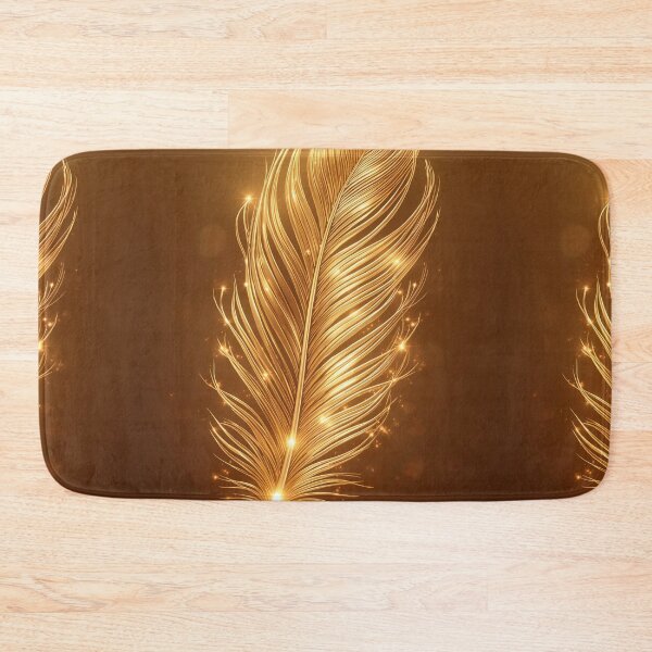 Item preview, Golden Feather of Light – Elegant Shimmering Luxury Design designed and sold by BoB-66.
