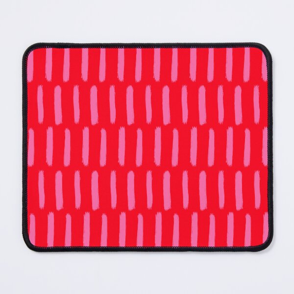 Item preview, Pink on Red Brush Stroke Stripes designed and sold by OneThreeSix.