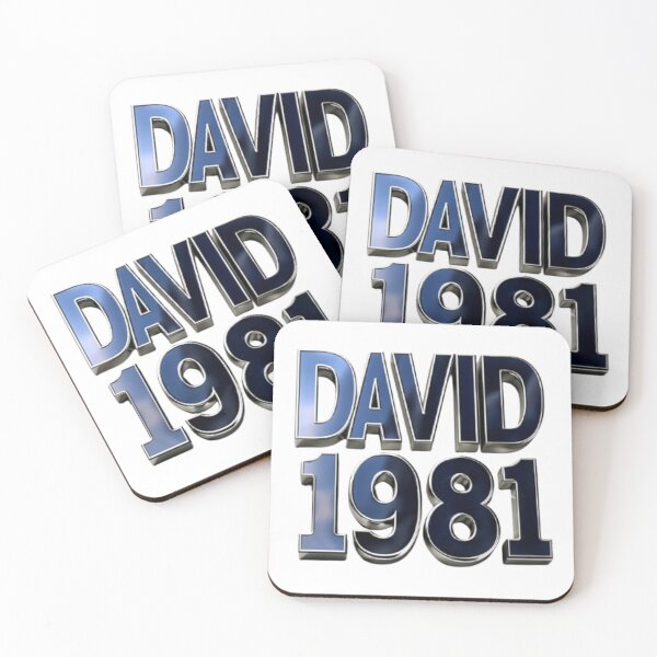 Item preview, David 1981 – Metallic Chrome Edition designed and sold by AlexLineArt.