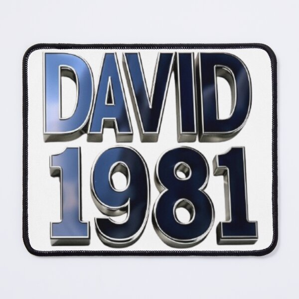 Item preview, David 1981 – Metallic Chrome Edition designed and sold by AlexLineArt.