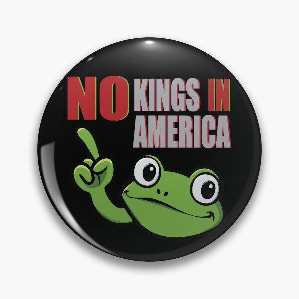 Item preview,   NO KINGS IN  AMERICA - FROG - RESIST - TEXT - NOPE designed and sold by Gihan-Design.