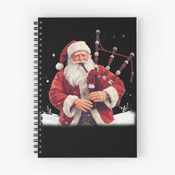 Item preview, Santa Claus Playing Bagpipes Scottish Christmas Funny Scotland Xmas Holiday Gift designed and sold by Loom on the Loch.