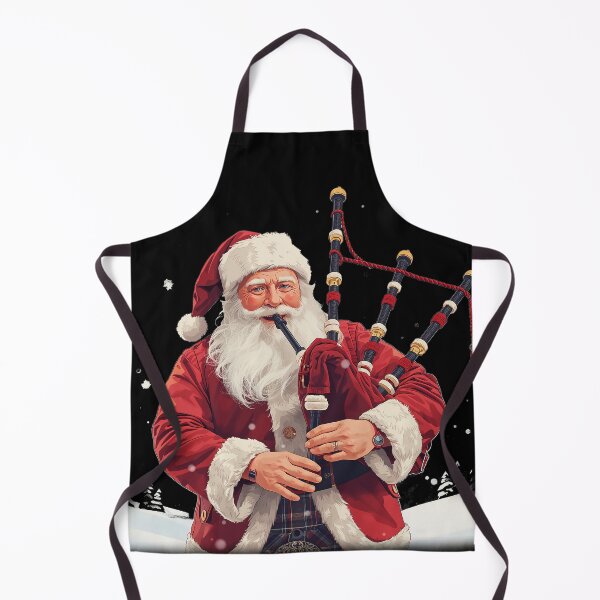 Item preview, Santa Claus Playing Bagpipes Scottish Christmas Funny Scotland Xmas Holiday Gift designed and sold by Loom on the Loch.