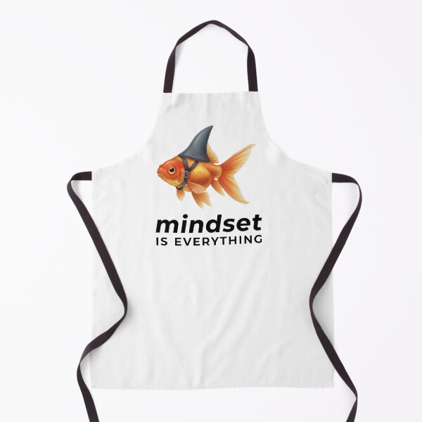 Item preview, Mindset is Everything Goldfish Shark Funny Motivational Big Fish Motivational designed and sold by Logiamerch.