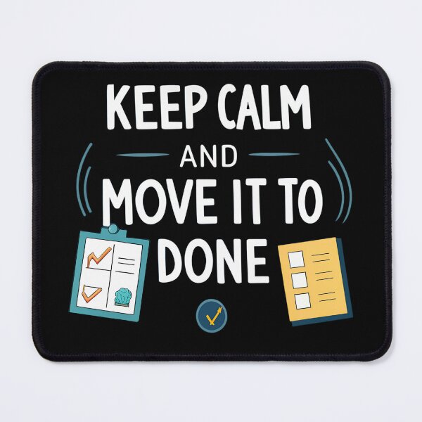 Item preview, Funny Kanban Quote | “Keep Calm and Move It to Done” Design designed and sold by VividOrganica.