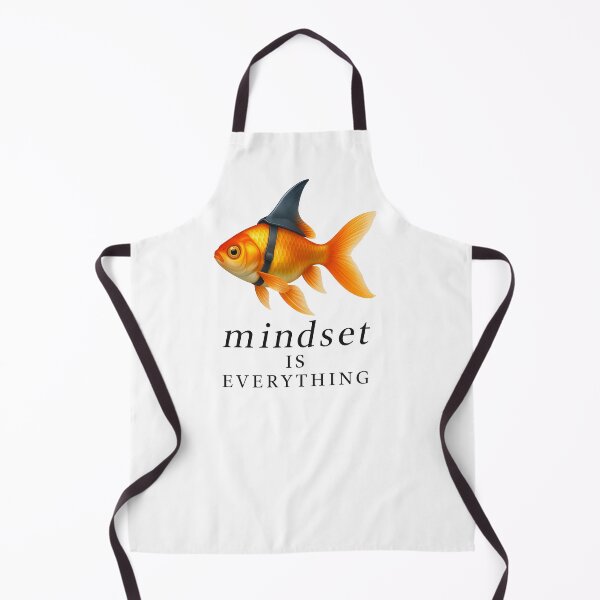 Item preview, Mindset is Everything Goldfish Shark Funny Motivational Big Fish Motivational designed and sold by Logiamerch.