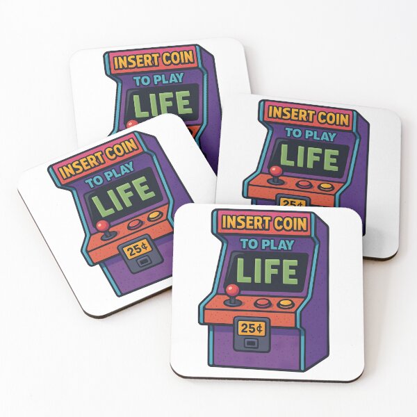 Item preview, Insert Coin to Play Life Retro Arcade Machine Design. designed and sold by The-T-In-Retro.