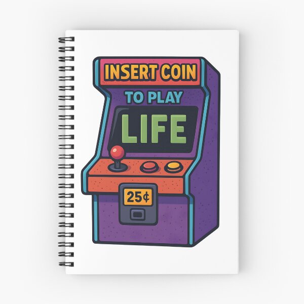 Item preview, Insert Coin to Play Life Retro Arcade Machine Design. designed and sold by The-T-In-Retro.