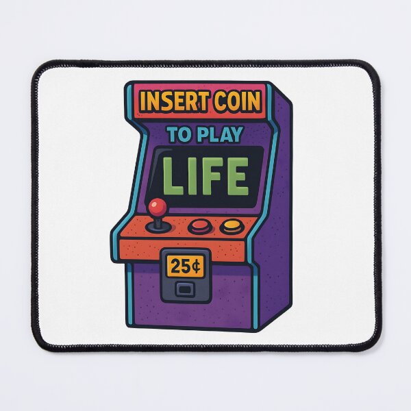 Item preview, Insert Coin to Play Life Retro Arcade Machine Design. designed and sold by The-T-In-Retro.