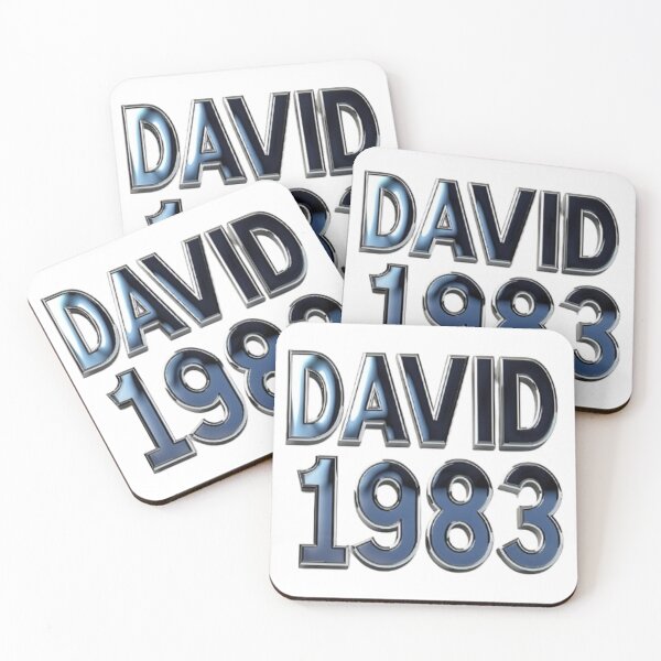Item preview, David 1983 – Metallic Chrome Edition designed and sold by AlexLineArt.
