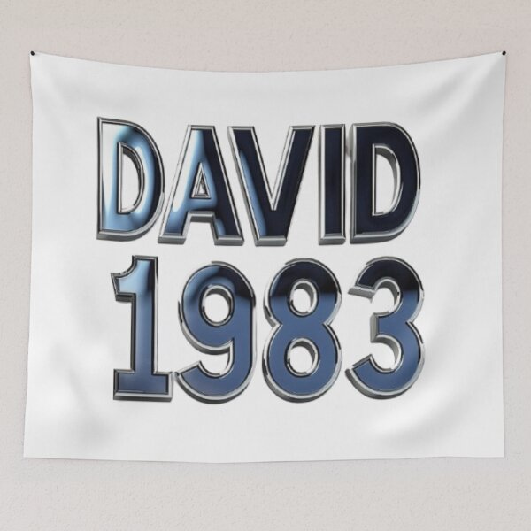 Item preview, David 1983 – Metallic Chrome Edition designed and sold by AlexLineArt.