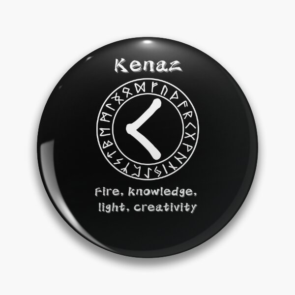 Item preview, Kenaz Rune – Light and Knowledge designed and sold by byPretroch.