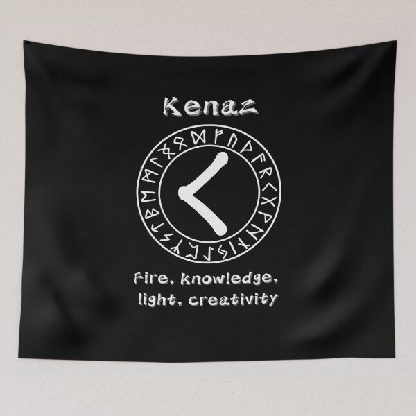 Item preview, Kenaz Rune – Light and Knowledge designed and sold by byPretroch.