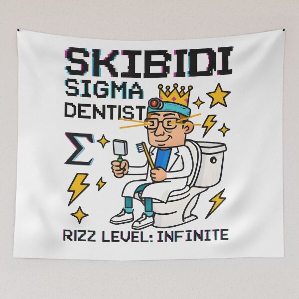 Item preview, Toilet Throne Dentist: Sigma Rizz Energy designed and sold by AnnDesignStudio.