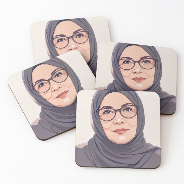 Item preview,  Portrait Of A Muslim Woman In Hijab Wearing Glasses designed and sold by LinaDesign Store.
