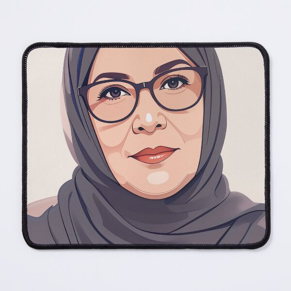 Item preview, Portrait Of A Muslim Woman In Hijab Wearing Glasses designed and sold by LinaDesign Store.