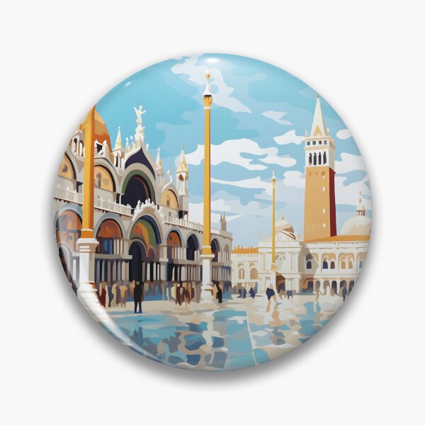 Item preview, St. Marks Square Venice Italy Historic Landmark Art designed and sold by LaFabricaArt.
