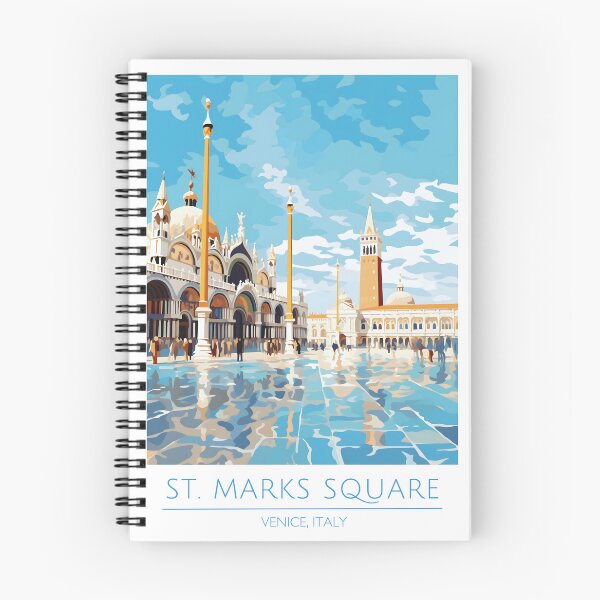 Item preview, St. Marks Square Venice Italy Historic Landmark Art designed and sold by LaFabricaArt.