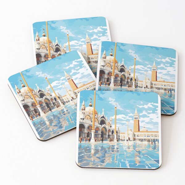 Item preview, St. Marks Square Venice Italy Historic Landmark Art designed and sold by LaFabricaArt.