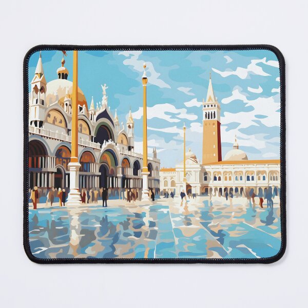Item preview, St. Marks Square Venice Italy Historic Landmark Art designed and sold by LaFabricaArt.