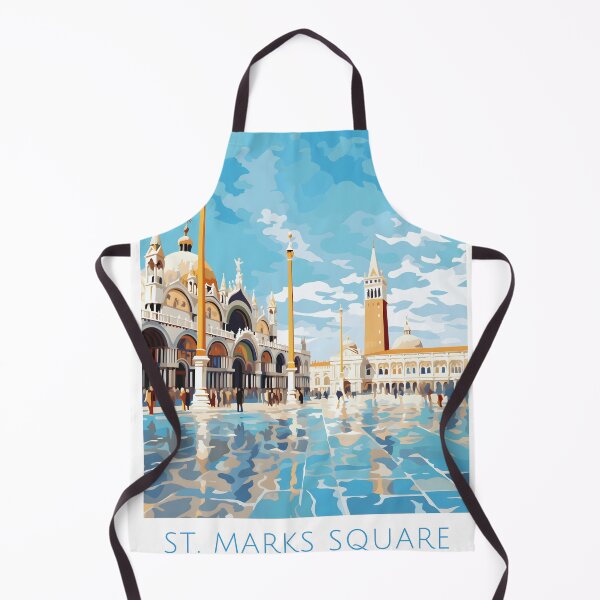 Item preview, St. Marks Square Venice Italy Historic Landmark Art designed and sold by LaFabricaArt.