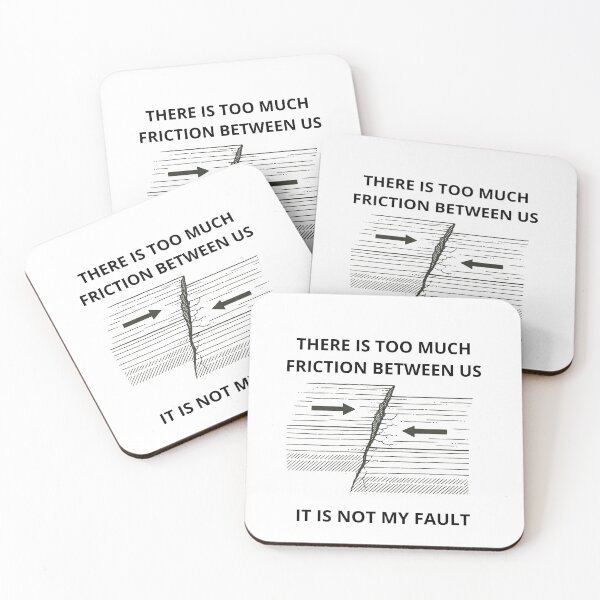 Item preview, There Is Too Much Friction Between Us — Geology Fault Line Design designed and sold by NinaFoxy.