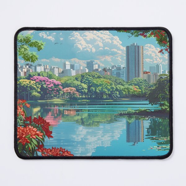 Item preview, Ibirapuera Park Sao Paolo Brazil City Poster designed and sold by LaFabricaArt.