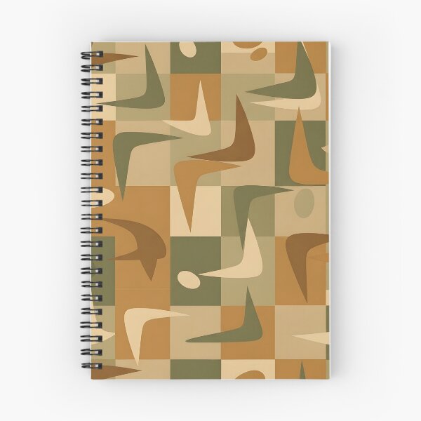 Item preview, Dynamic Mid-Century Geometric Abstract Pattern in Warm Earth Tones designed and sold by RBCTk.