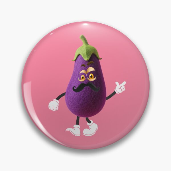 Item preview, Angry Purple Eggplant Cartoon Illustration designed and sold by nada-art.