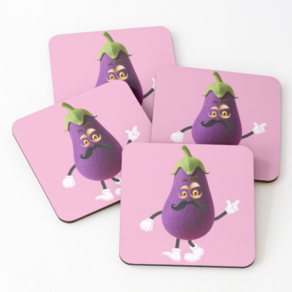 Item preview, Angry Purple Eggplant Cartoon Illustration designed and sold by nada-art.