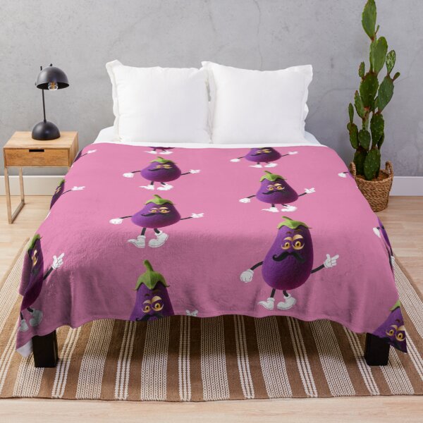 Item preview, Angry Purple Eggplant Cartoon Illustration designed and sold by nada-art.