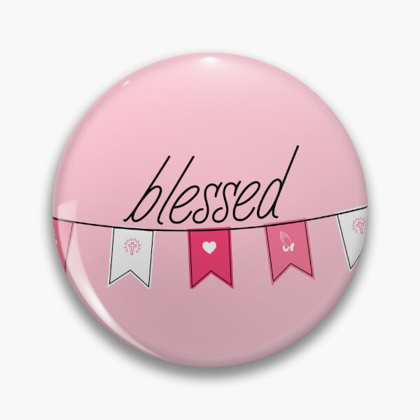 Item preview, Blessed – Pink Banner designed and sold by DesignsByMom.