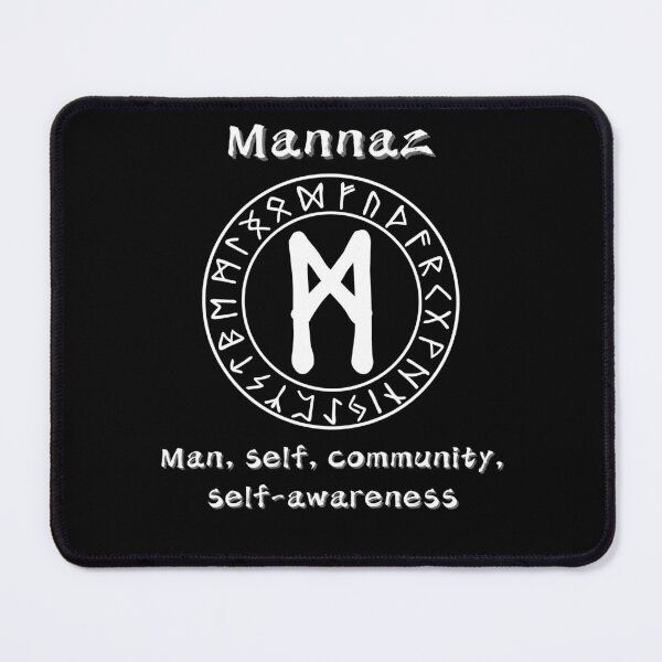 Item preview, Mannaz Rune – Humanity and Self designed and sold by byPretroch.