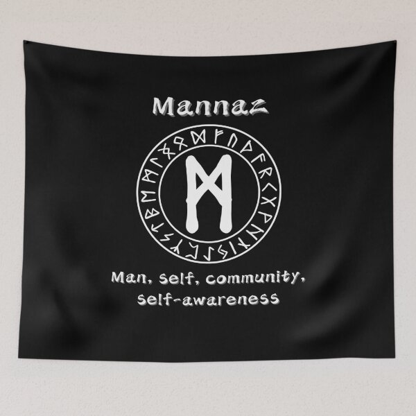 Item preview, Mannaz Rune – Humanity and Self designed and sold by byPretroch.