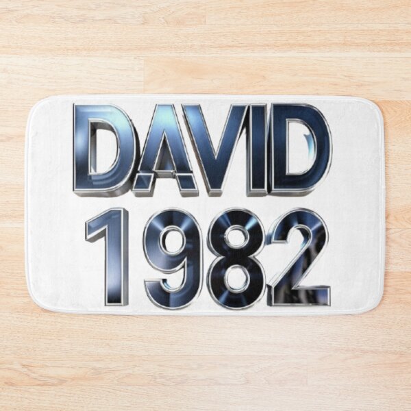 Item preview, David 1982 – Metallic Chrome Edition designed and sold by AlexLineArt.