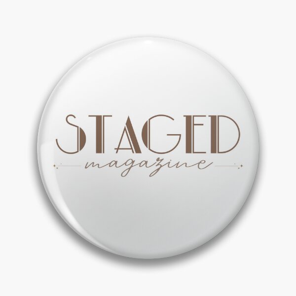 Item preview, Staged Magazine Logo Light Brown designed and sold by StagedMagazine.