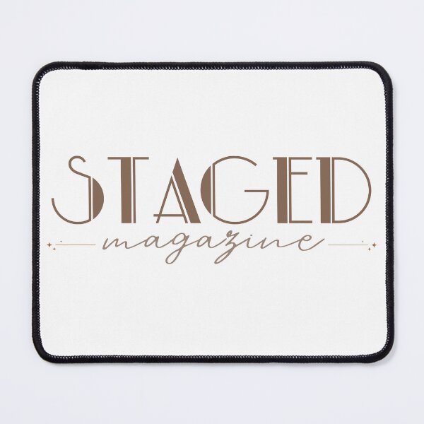 Item preview, Staged Magazine Logo Light Brown designed and sold by StagedMagazine.