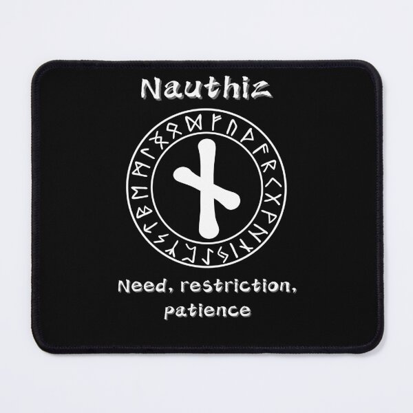 Item preview, Nauthiz Rune – Need and Patience designed and sold by byPretroch.