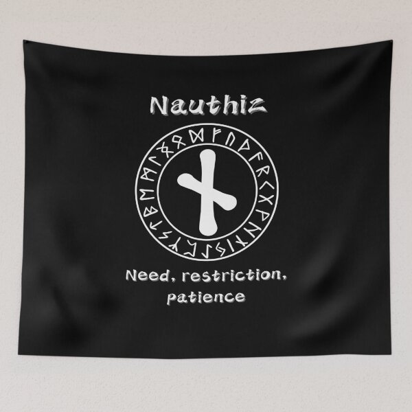 Item preview, Nauthiz Rune – Need and Patience designed and sold by byPretroch.