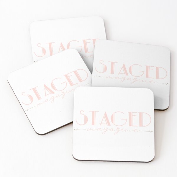 Item preview, Staged Magazine Logo Baby Pink designed and sold by StagedMagazine.