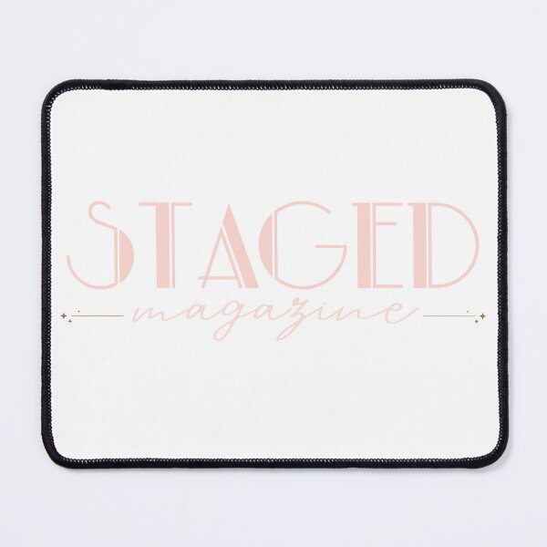 Item preview, Staged Magazine Logo Baby Pink designed and sold by StagedMagazine.