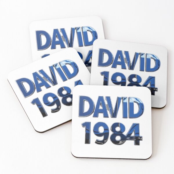 Artikelvorschau, David 1984 – Metallic Chrome Edition entworfen und verkauft von AlexLineArt.