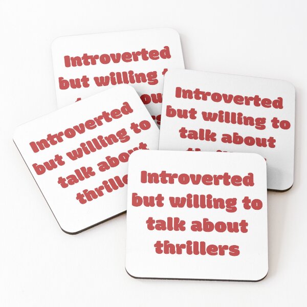 Item preview, Introverted But Will Talk Thrillers designed and sold by JettieDesignCo.