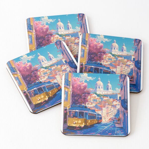 Item preview, Lisbon Portugal Tram 28 Alfama Street Poster designed and sold by LaFabricaArt.